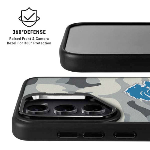 NFL Detriot Lions Camo Galaxy S24 FE Kickstand Case